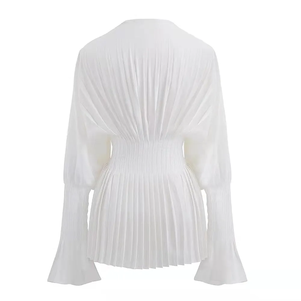 A&A Summer Pleated Blouse