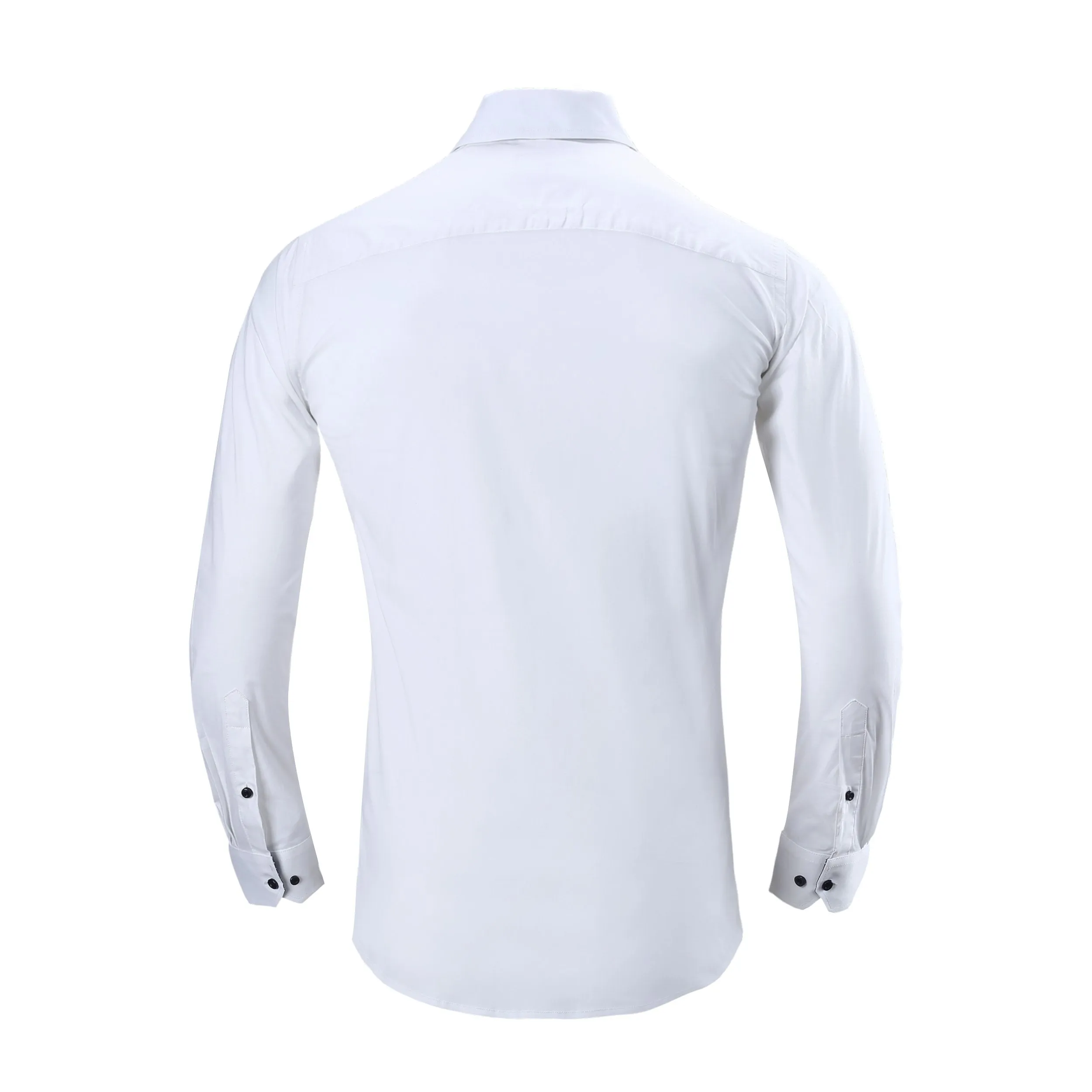 Alex Vando Mens Dress Shirts Regular Fit Long Sleeve Stretch Business Dress Shirts for Men,White,Large