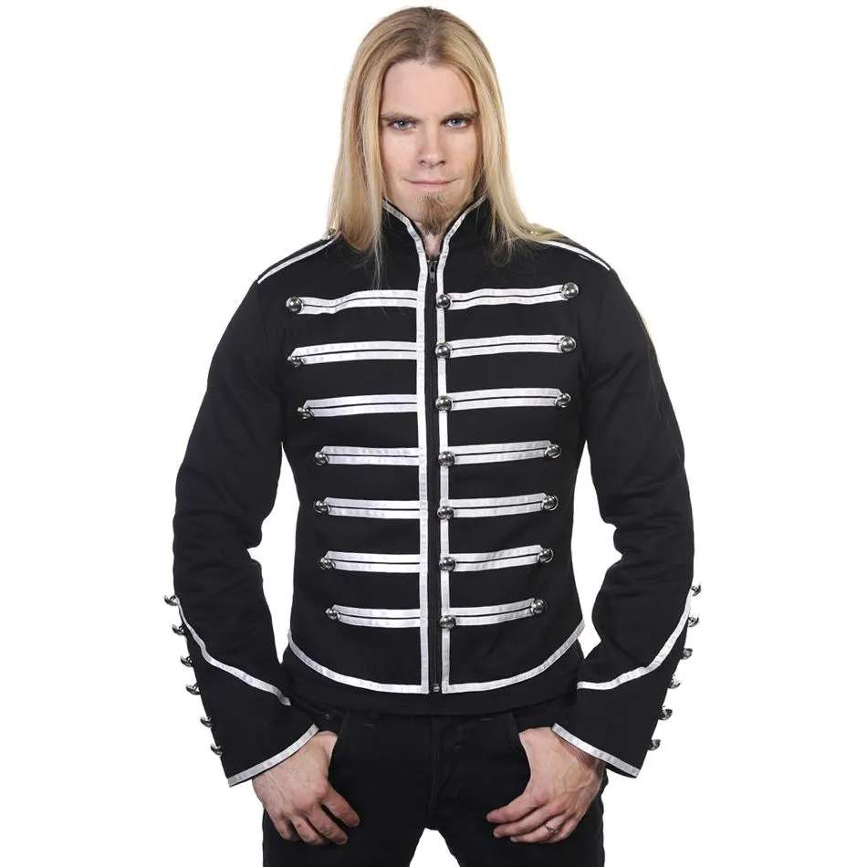 Banned Military Drummer Jacket Black/Silver