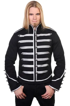 Banned Military Drummer Jacket Black/Silver