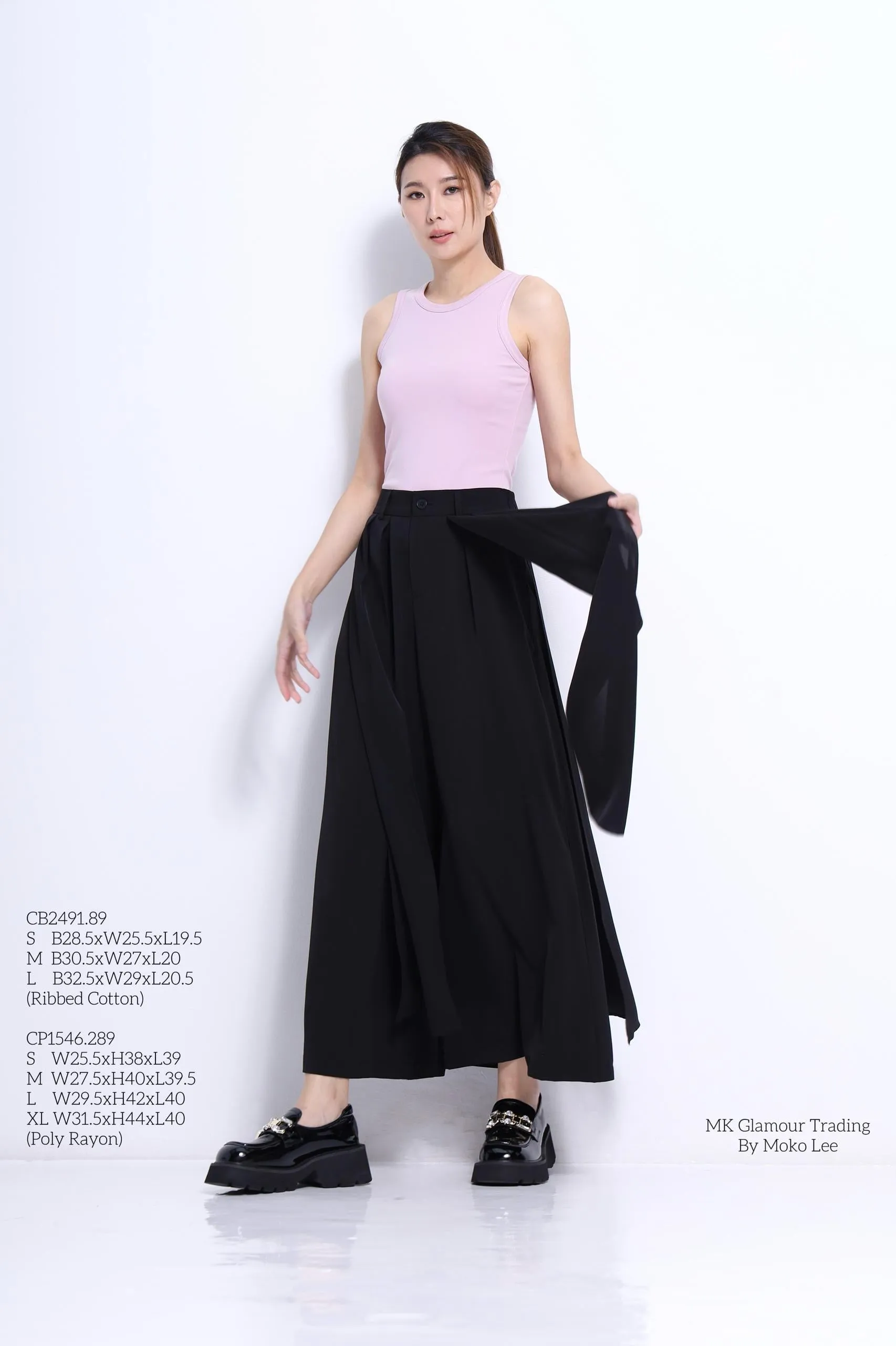 Blaire Asymmetrical Wide Leg Pants