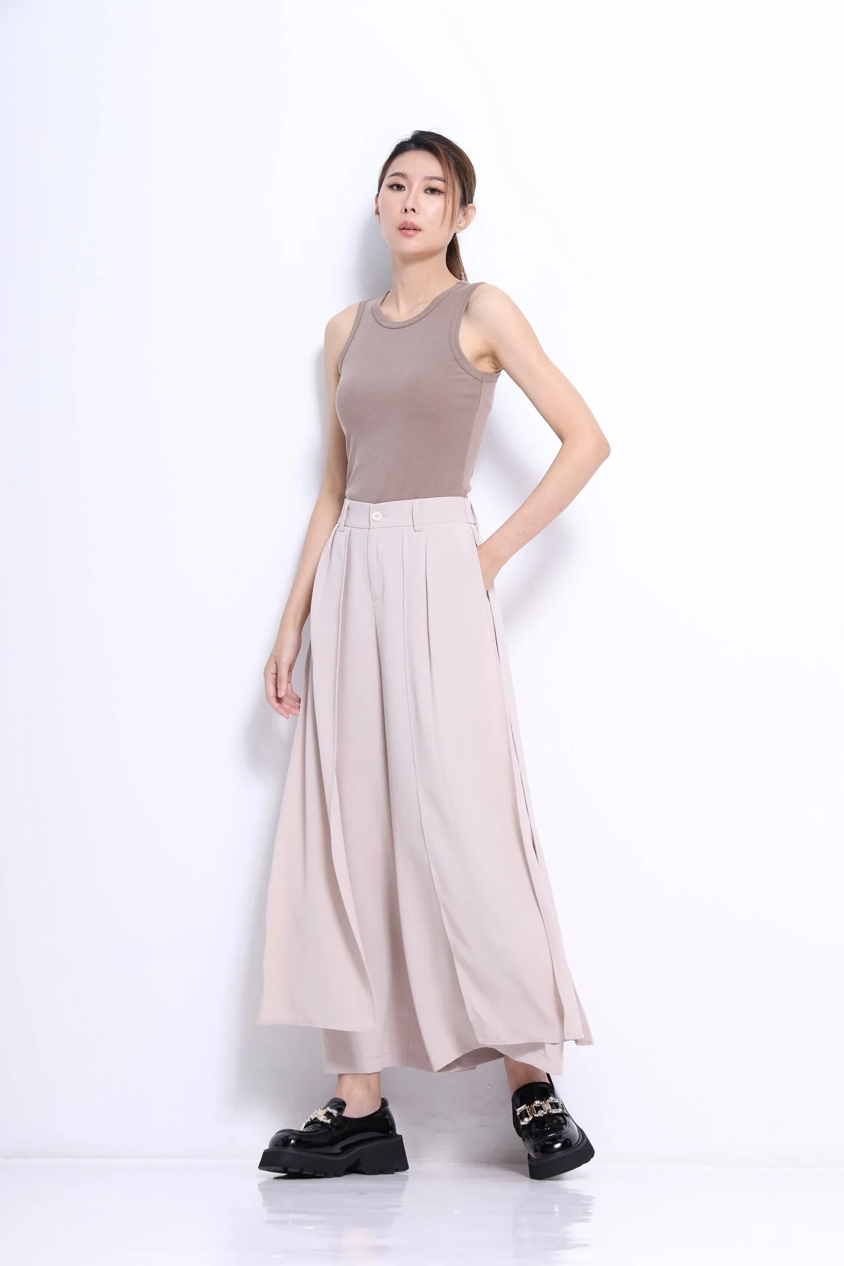 Blaire Asymmetrical Wide Leg Pants