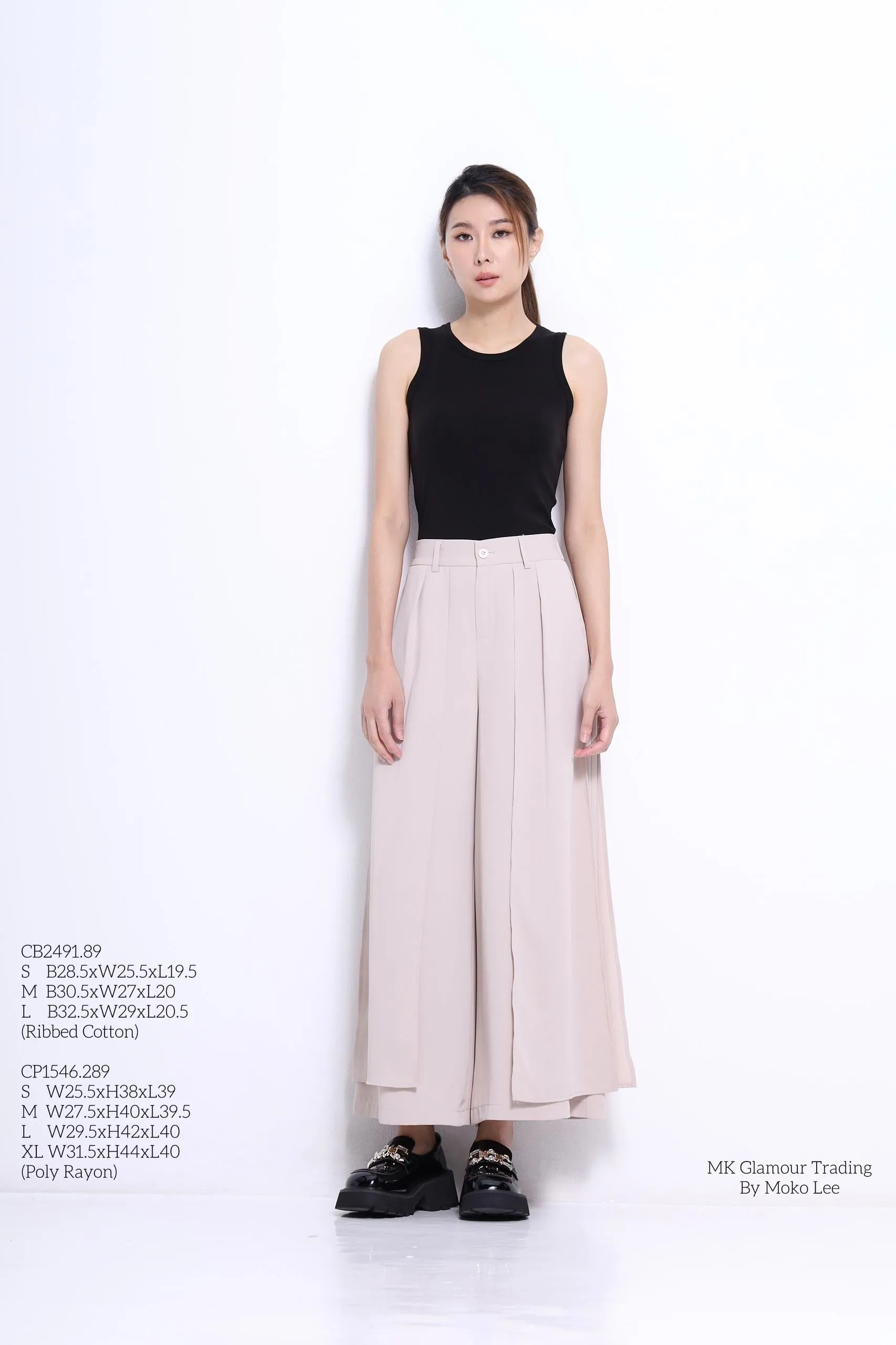 Blaire Asymmetrical Wide Leg Pants