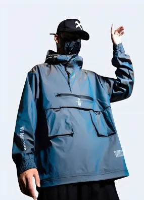 Blue Techwear Jacket