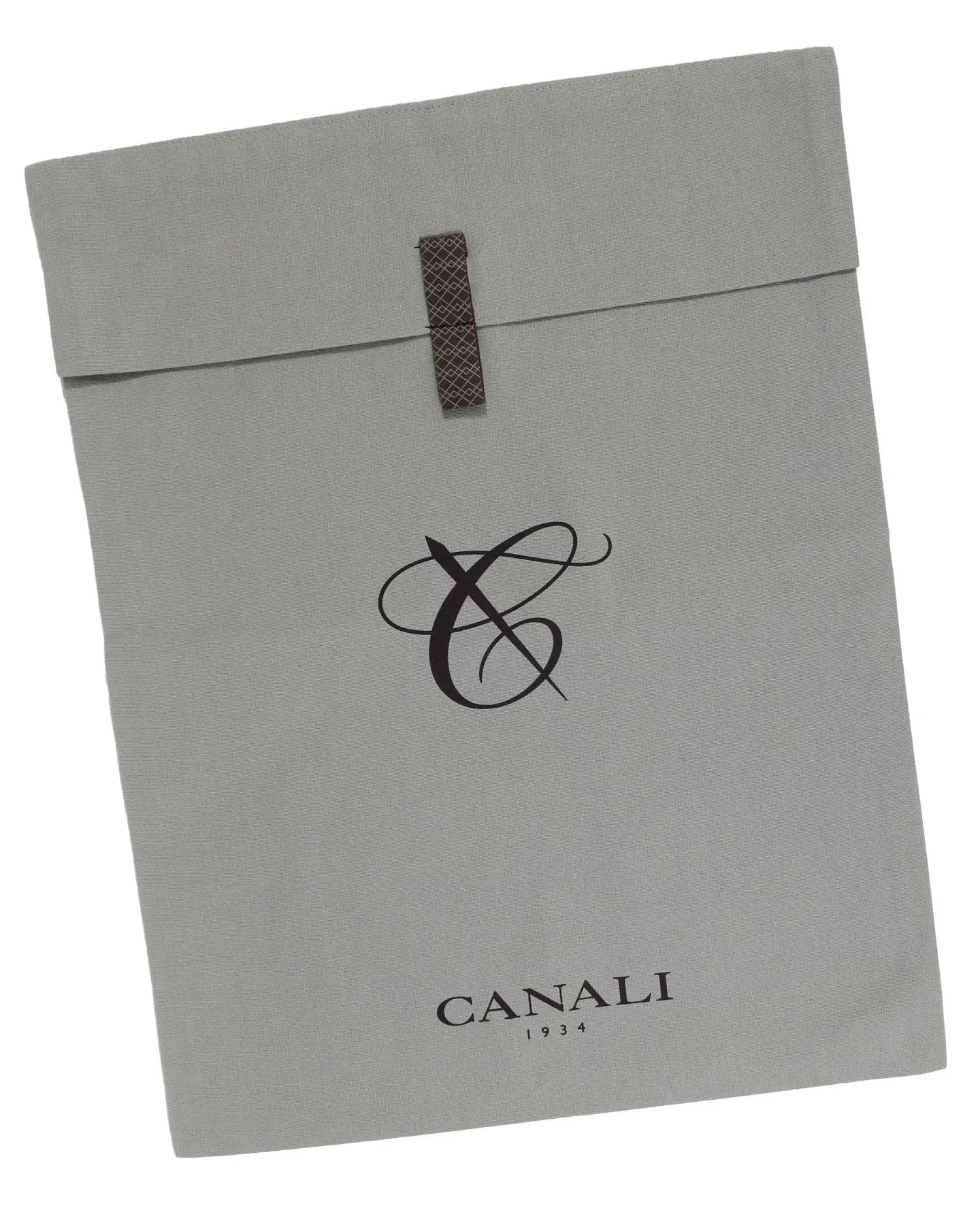 Canali Dress Shirt White Blue Graph Check - Modern Fit 39 - 15 1/2