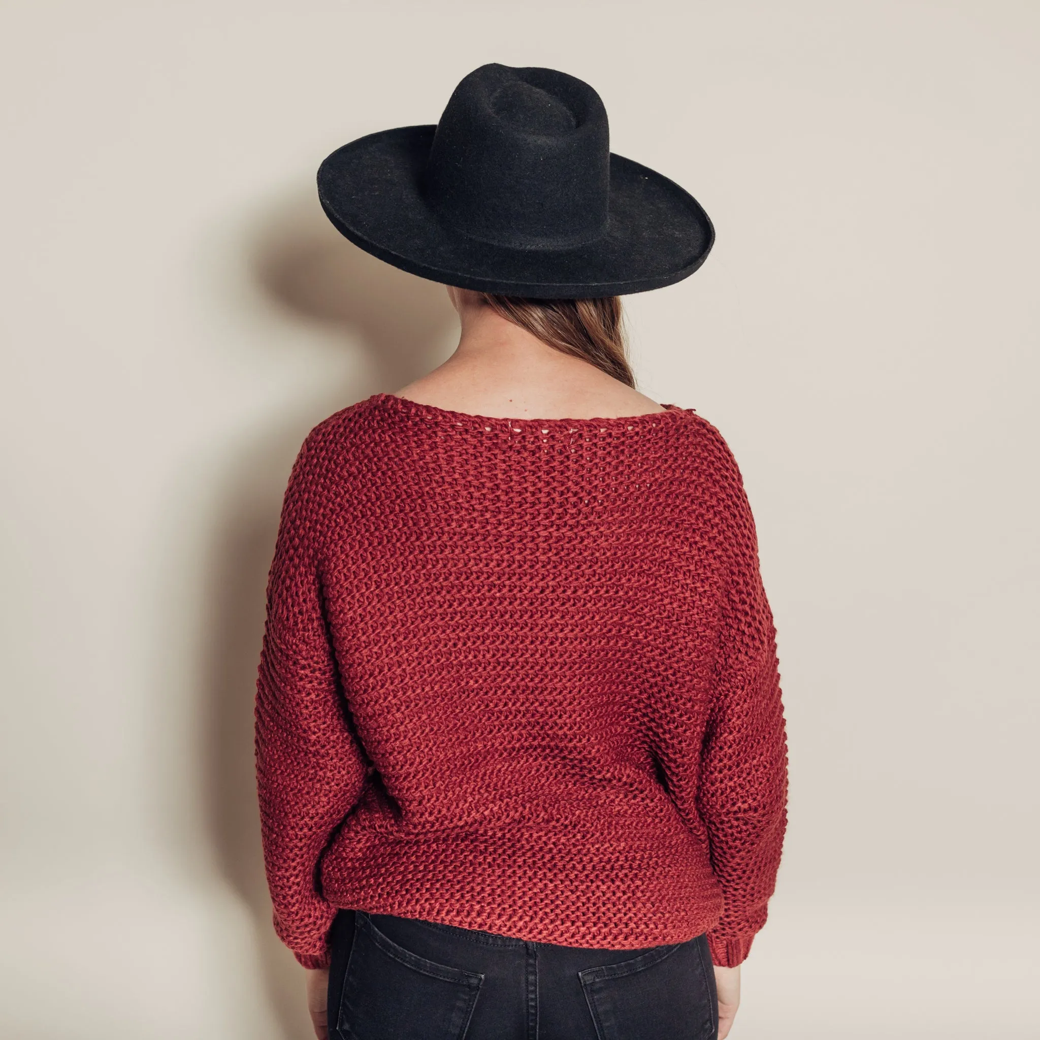 Carrington Sweater || Brick