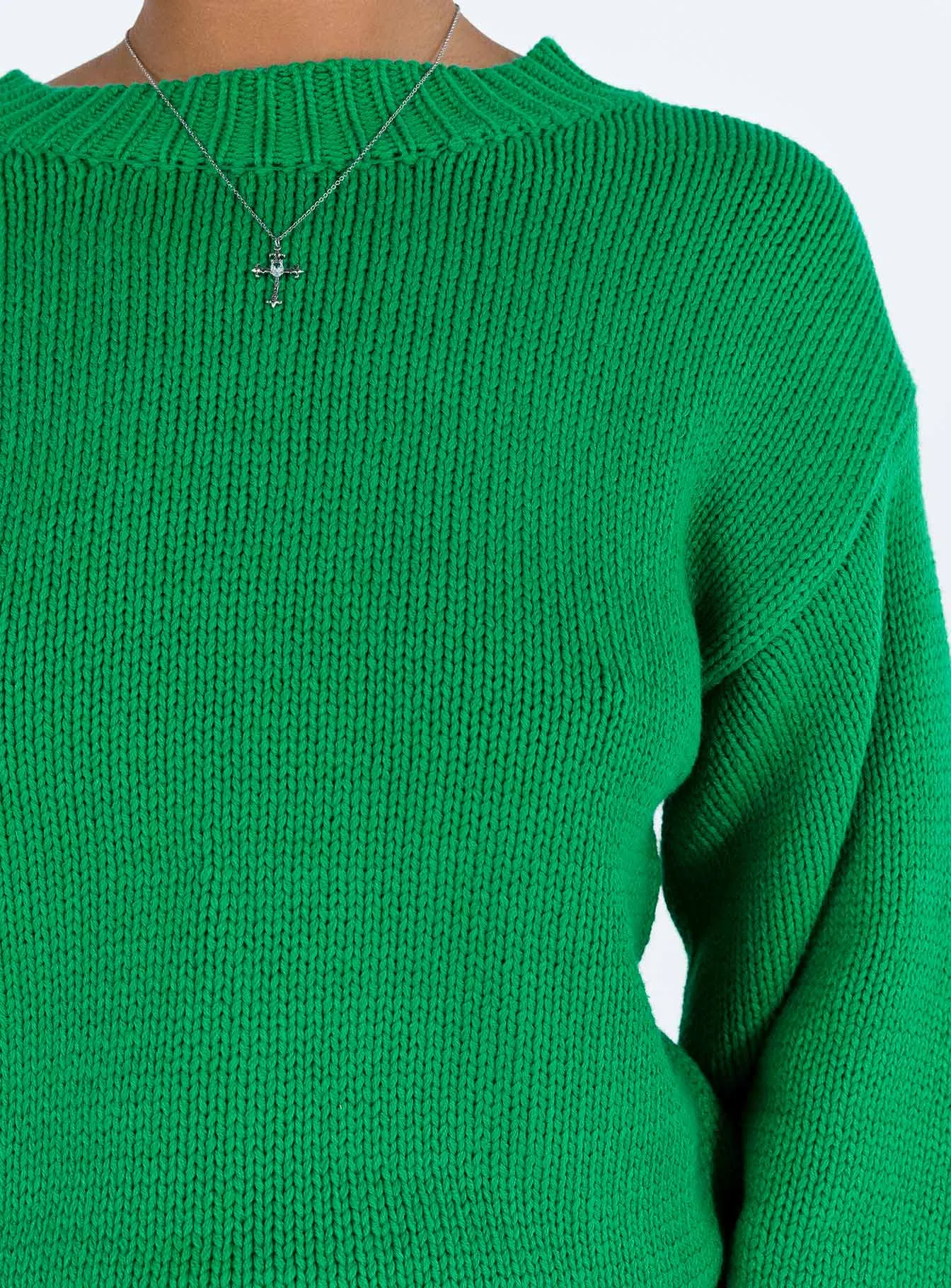 Harmony Knit Sweater Green