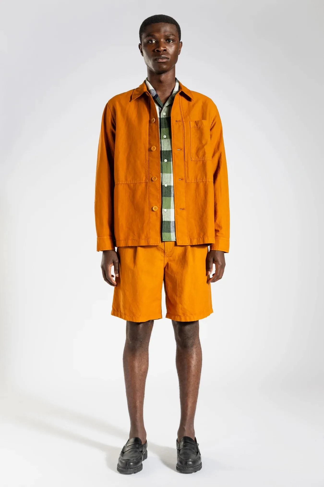 Kyle Cotton Linen - Rufous Orange