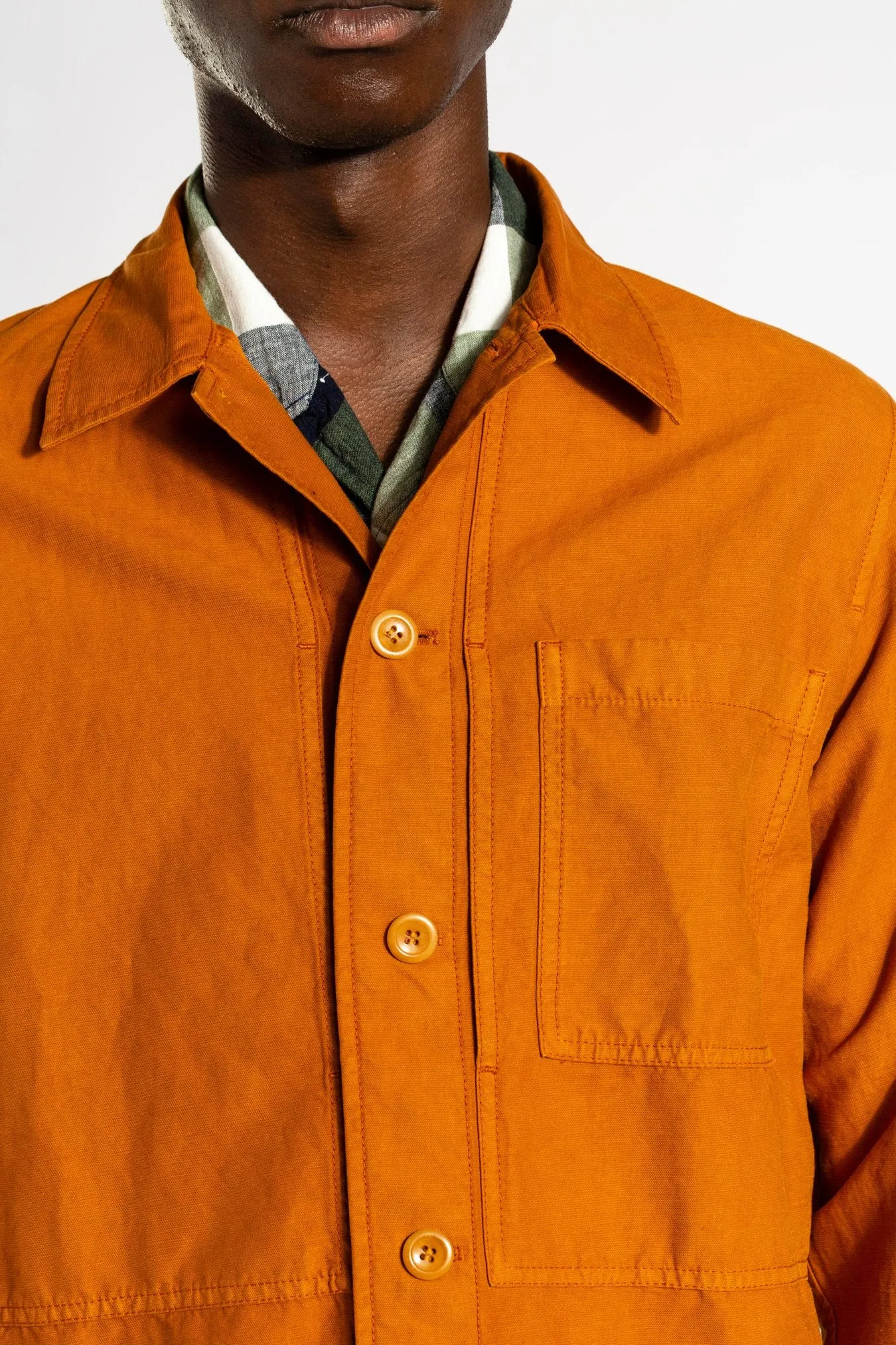 Kyle Cotton Linen - Rufous Orange