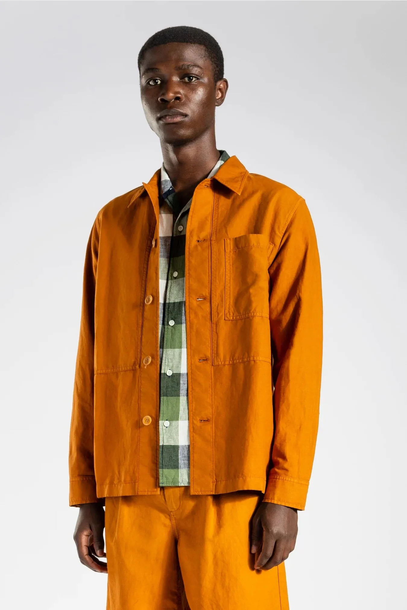 Kyle Cotton Linen - Rufous Orange