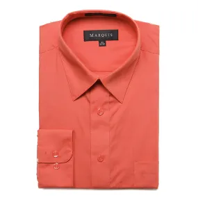 Men's Classic Solid Color Dress Shirts 009