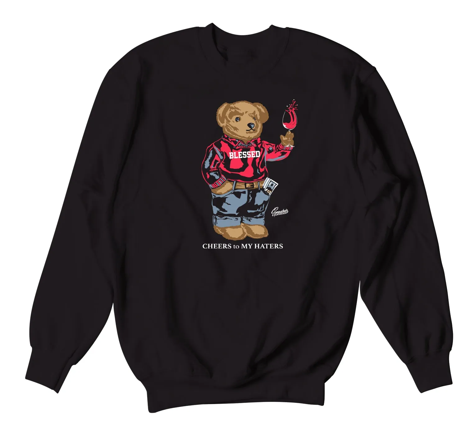 Retro 12 Utility Cheers Bear Sweater