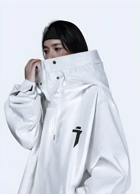 White Women's Techwear Jacket