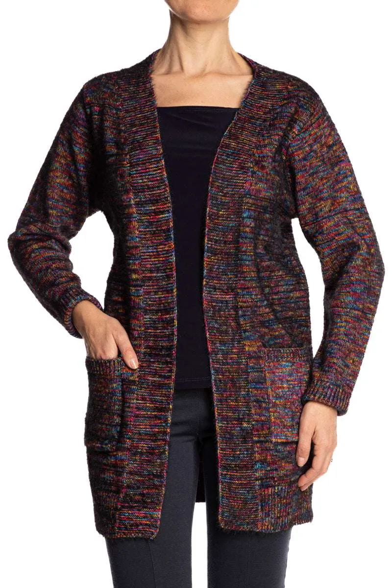 Women's Long Cardigan Multi Colour Soft Quality Stretch Fabric With Pockets Sizes XL-XXL